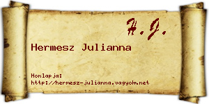 Hermesz Julianna névjegykártya